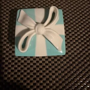 Tiffany & Co. White and Blue Bow Accent